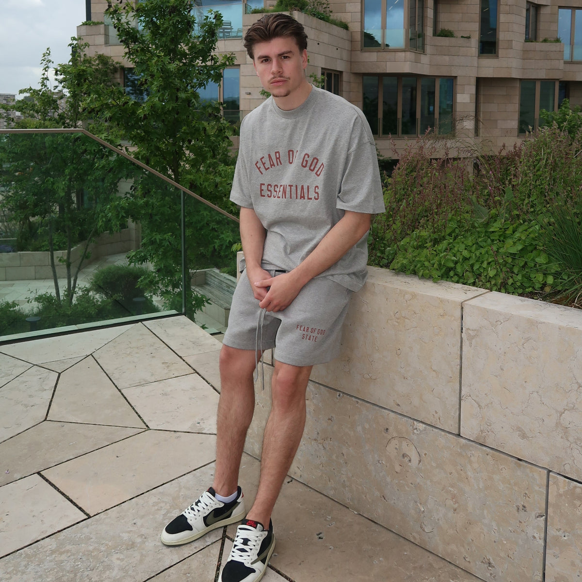 Komplet Essentials Set FW24 Dark Heather